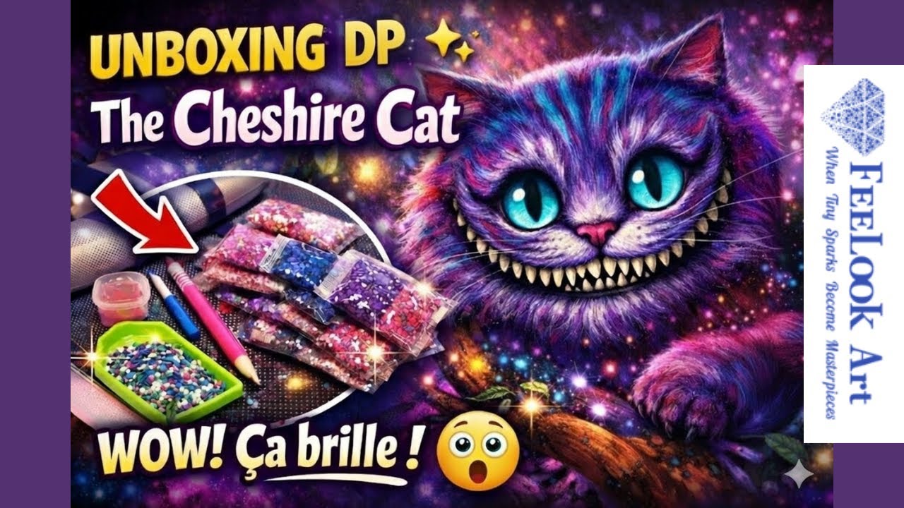 Unboxing Diamond Painting : On part au pays des merveilles avec FeelookArt ! ✨🤪💜