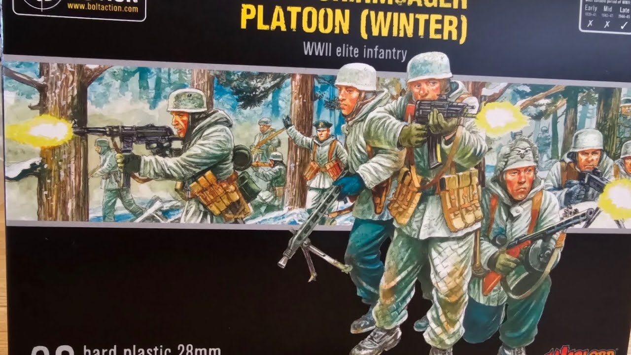 unboxing warlord games recently released  German winter fallshirmjager