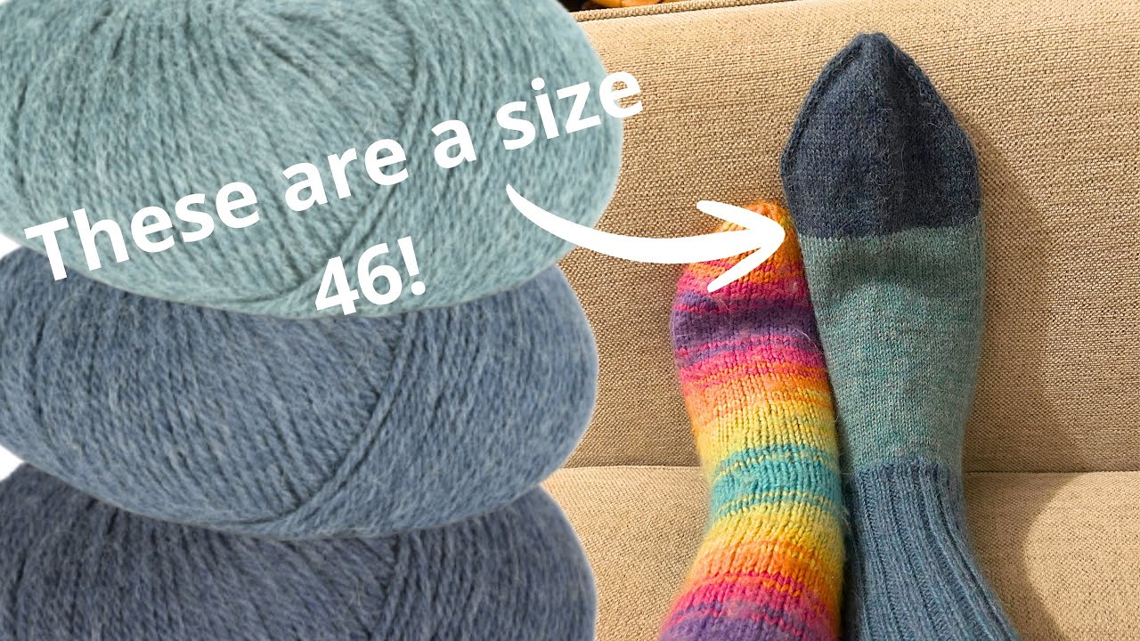 Knitting a pair of huge socks