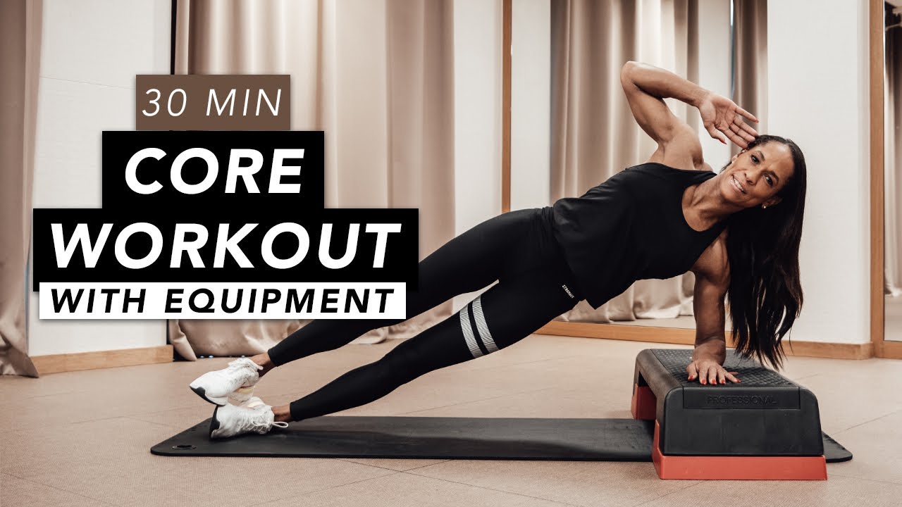 HOME WORKOUT // CORE WITH EQUIPMENT // REBECCA BARTHEL