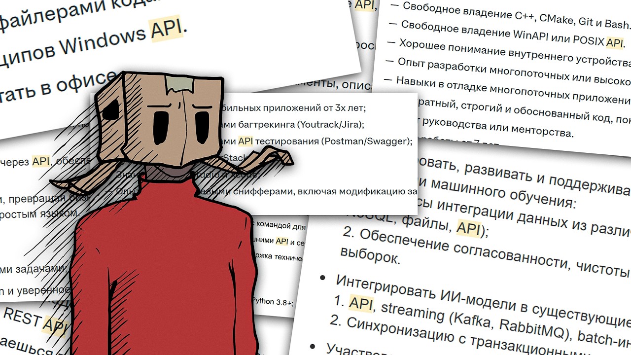 API: почему тебя не берут на работу