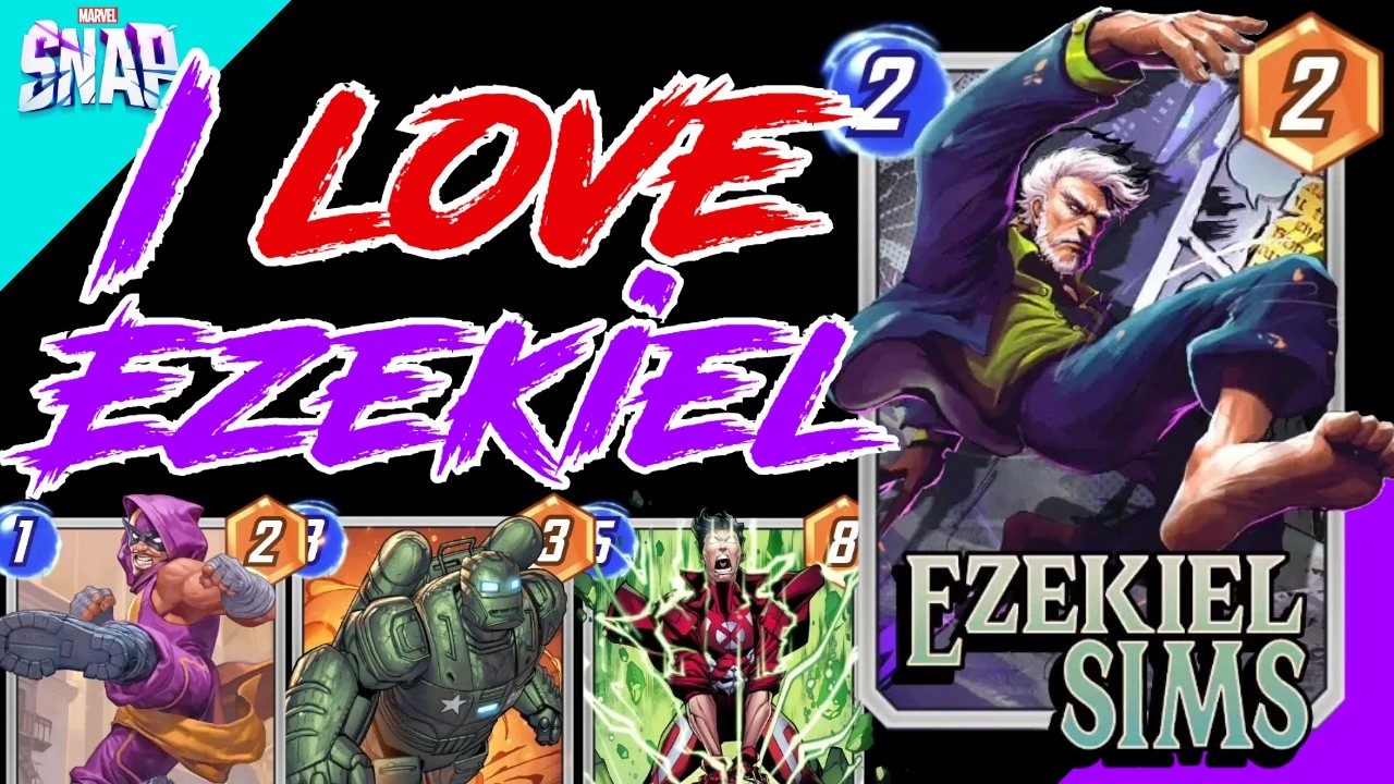 ДВИГАЙ СВОИ МАССЫ!! - Иезекиль Симс такой весёлый в этой безумной колоде Marvel Snap