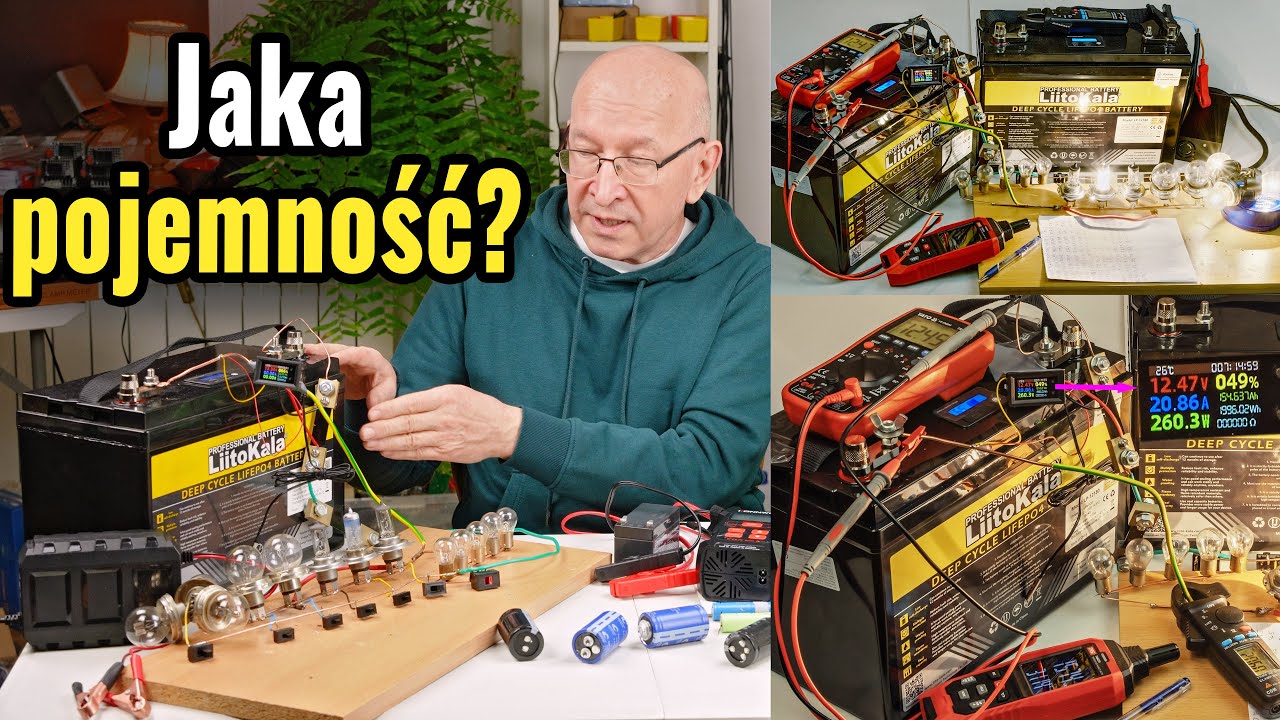 Dokładny pomiar pojemności dużych akumulatorów