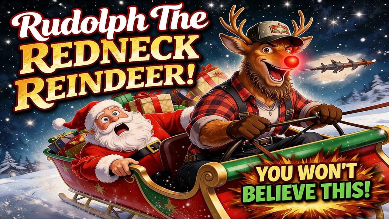 🎄 “RUDOLPH THE REDNECK REINDEER ” 🎄