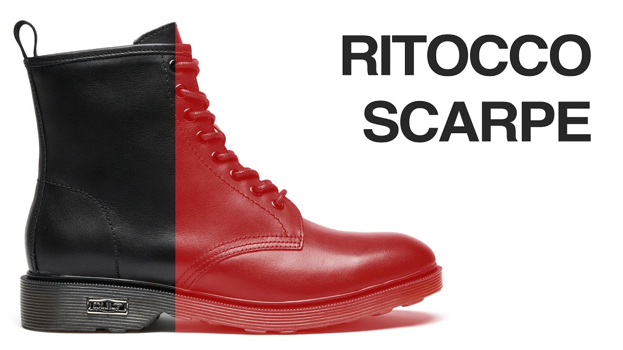 Fotoritocco scarpe per e-commerce, azione in regalo