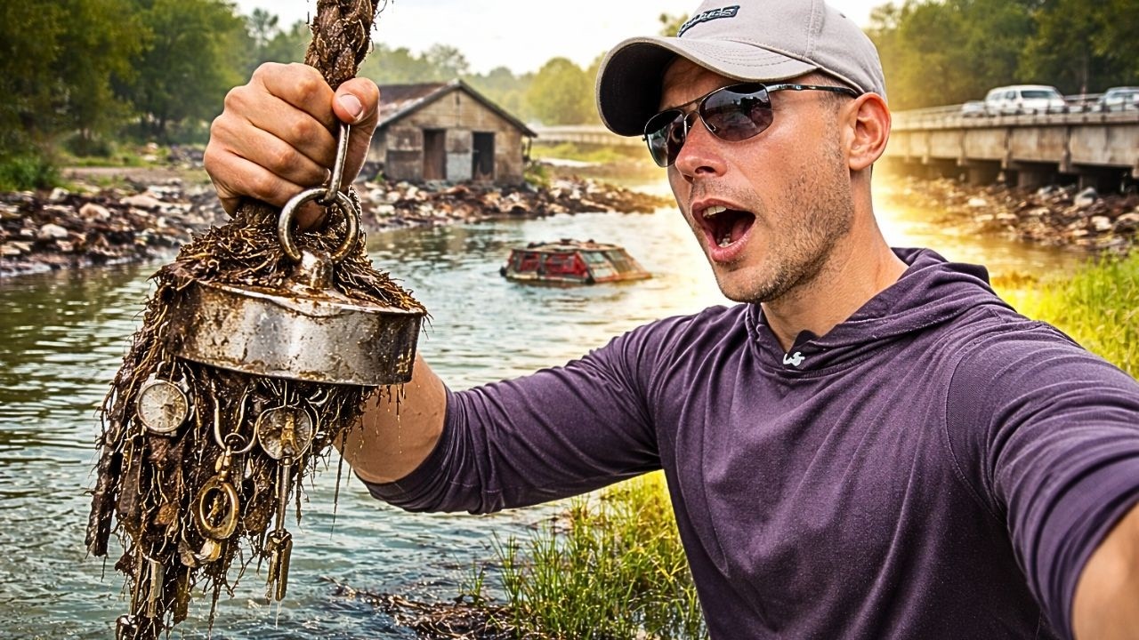 Pesca Magnética NO LAGO Após a Enchente DEU RUIM