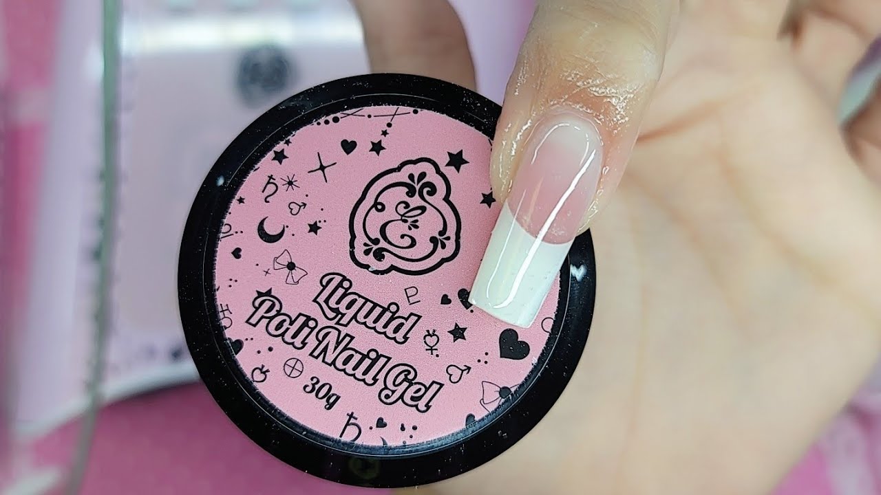 Enailcouture.com new liquid poli nail gel #nailtutorial #nailart #naildesign #gelnails