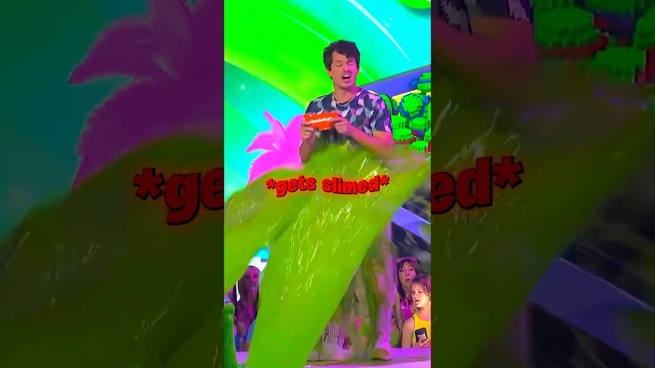 Getting slimed live on stage is way more brutual than it looks