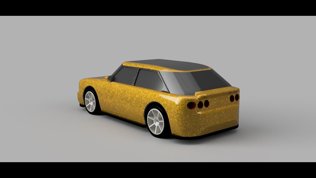 Designing and 3D printing your own HotWheels sized model