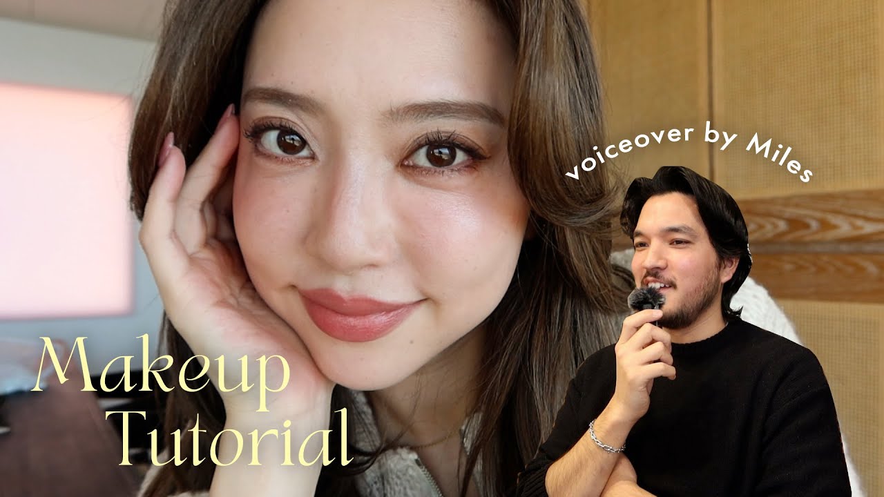 【アフレコメイク】寡黙な夫がたくさん喋る動画😂🎙️メイク知識0・人生初アフレコ🗣️