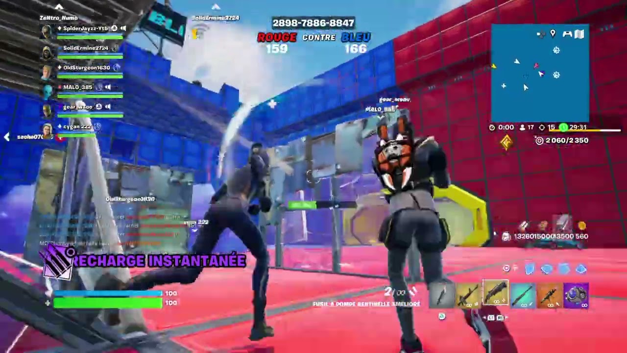 Je joue red vs blue