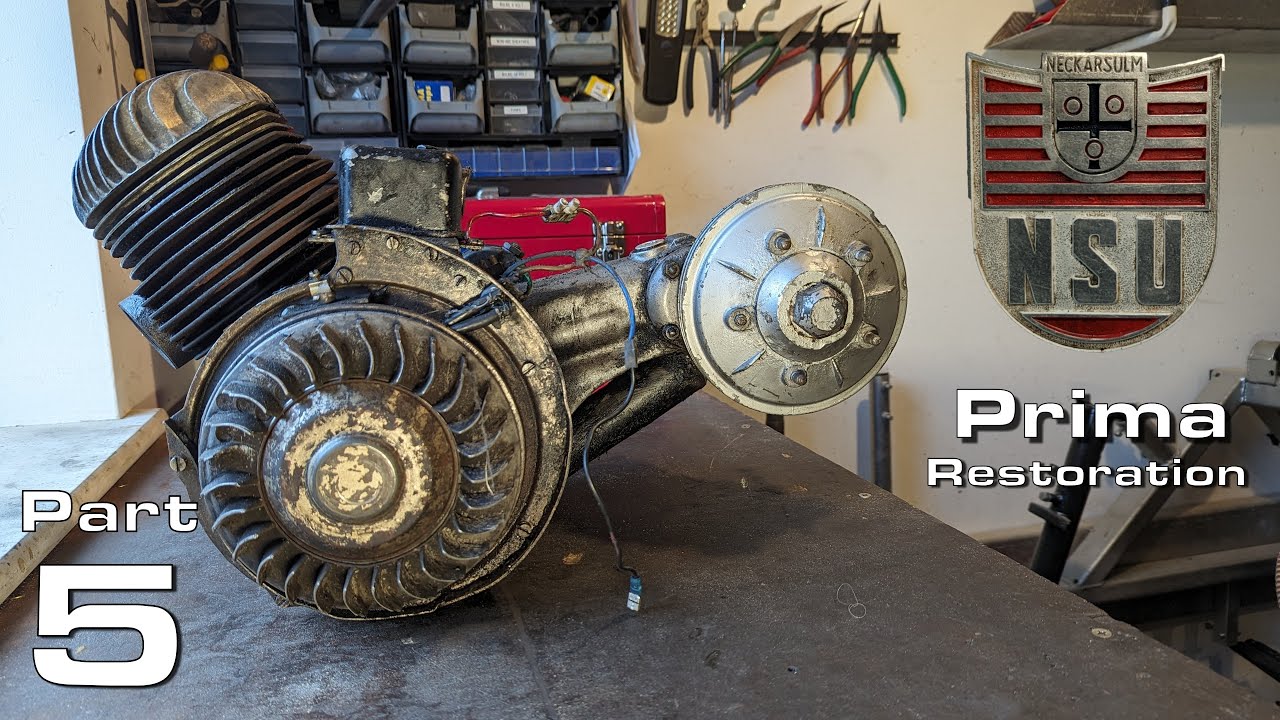 NSU Prima Restoration Part 5 - Engine Disassembly, Left Side