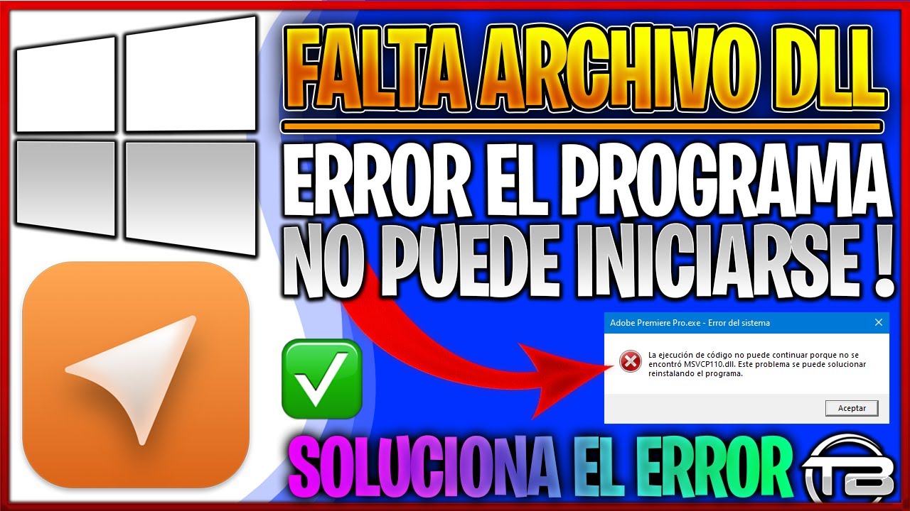 Programa NO puede Iniciarse porque FALTA ARCHIVO DLL en Windows 🗄️ Soluciona Error de Cualquier DLL.
