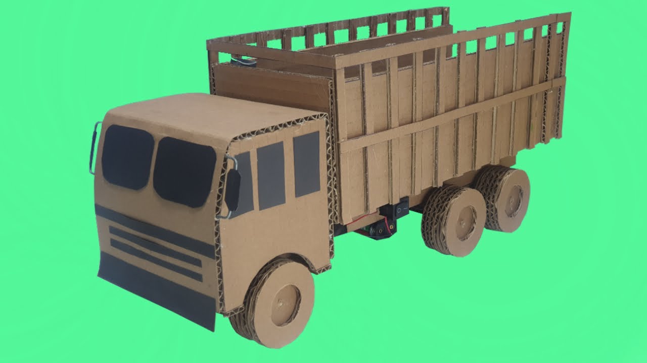 Como Hacer un CAMION DE CARTON ELECTRICO casero