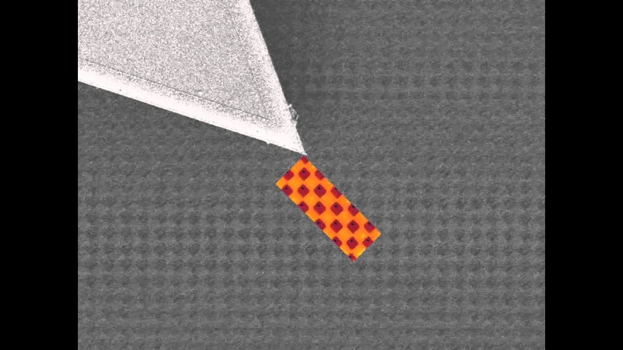 SuperFlat insitu AFM - imaging a calibration sample