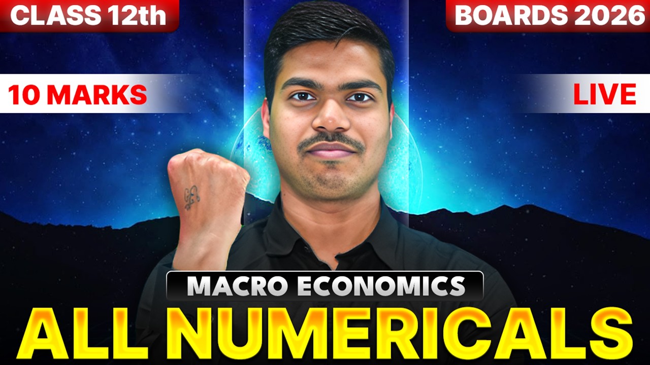 All Numericals from Macro Economics Book | 10 Marks Fixed in Class 12 Economics Board exam 2026