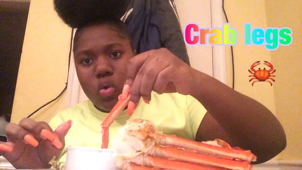 CRAB LEGS MUKBANG + GARLIC BUTTER SAUCE