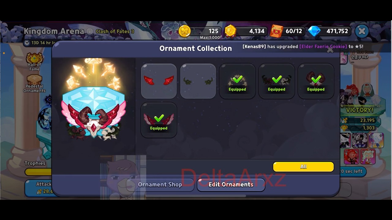 Buying my First Arena Pedestal Ornaments & Trying Lv1 Dark Enchantress Cookie for the 1st Time | CRK