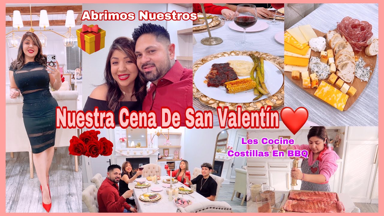 Nuestra Cena De San Valentín ❤️Los Consentí Con Unas Costillas En BBQ 🍖 Al Horno Y Unos Regalitos😍