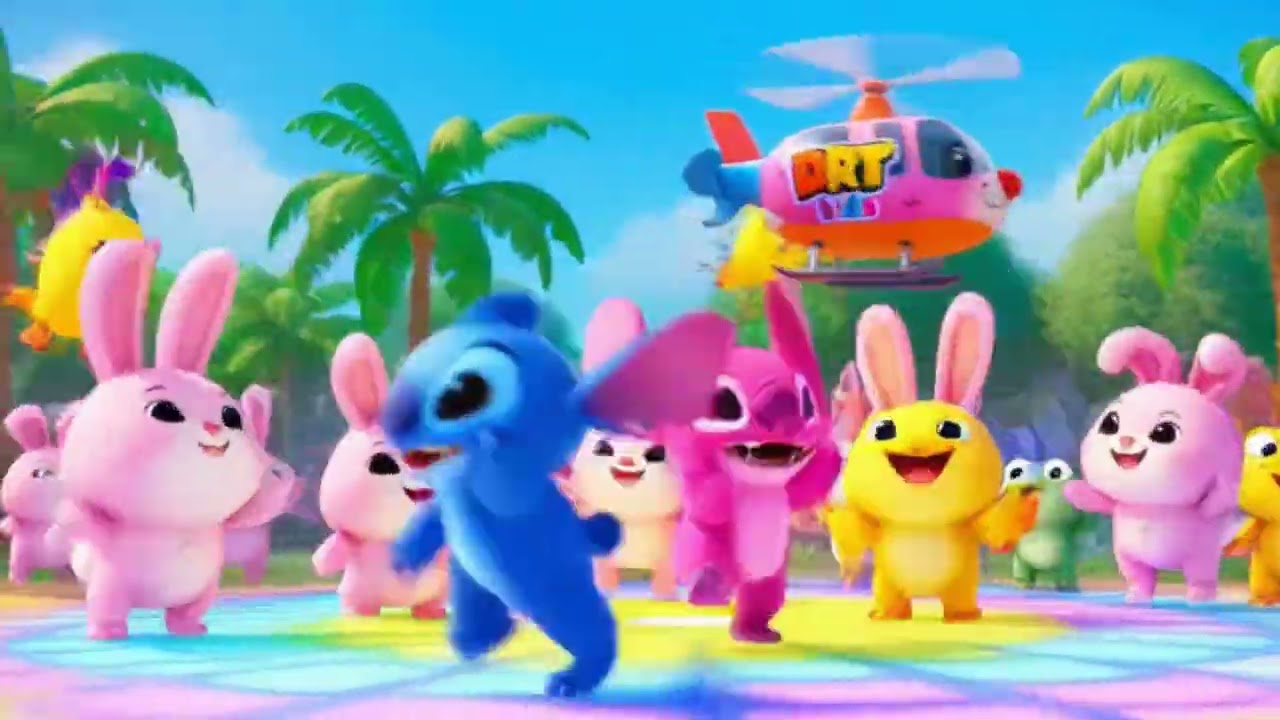 🎶 Dudi Dudi Dum Dum 💃 | Island Dance Song | Fun 3D Cartoon for Kids | #stitch | #lilo and stitch