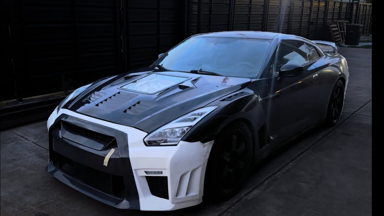 CMST Carbon Fiber Glass Hood Install Nissan GT-R R35