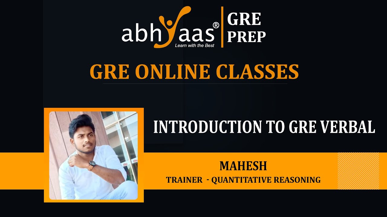 GRE Introduction & Speed Maths | GRE Quantitative Reasoning | Abhyaas GRE Prep