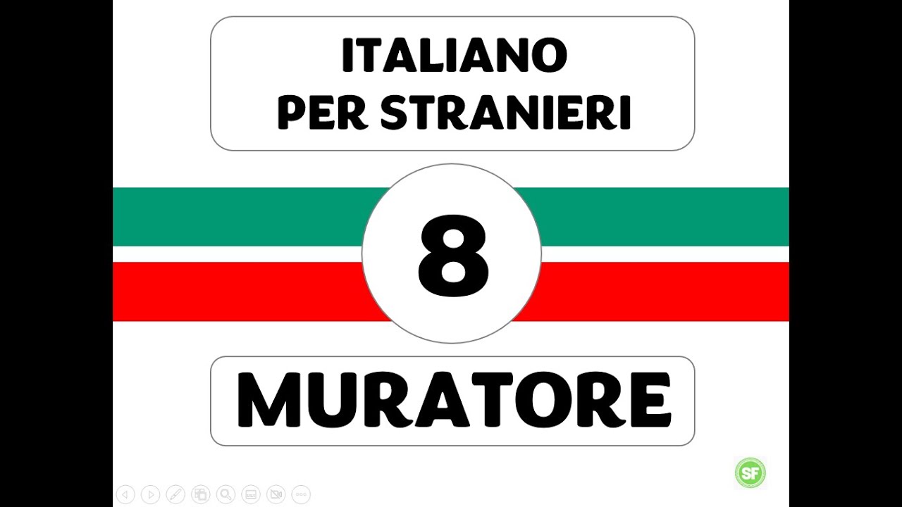ITALIANO PER STRANIERI - PROFESSIONE MURATORE - I VOCABOLI