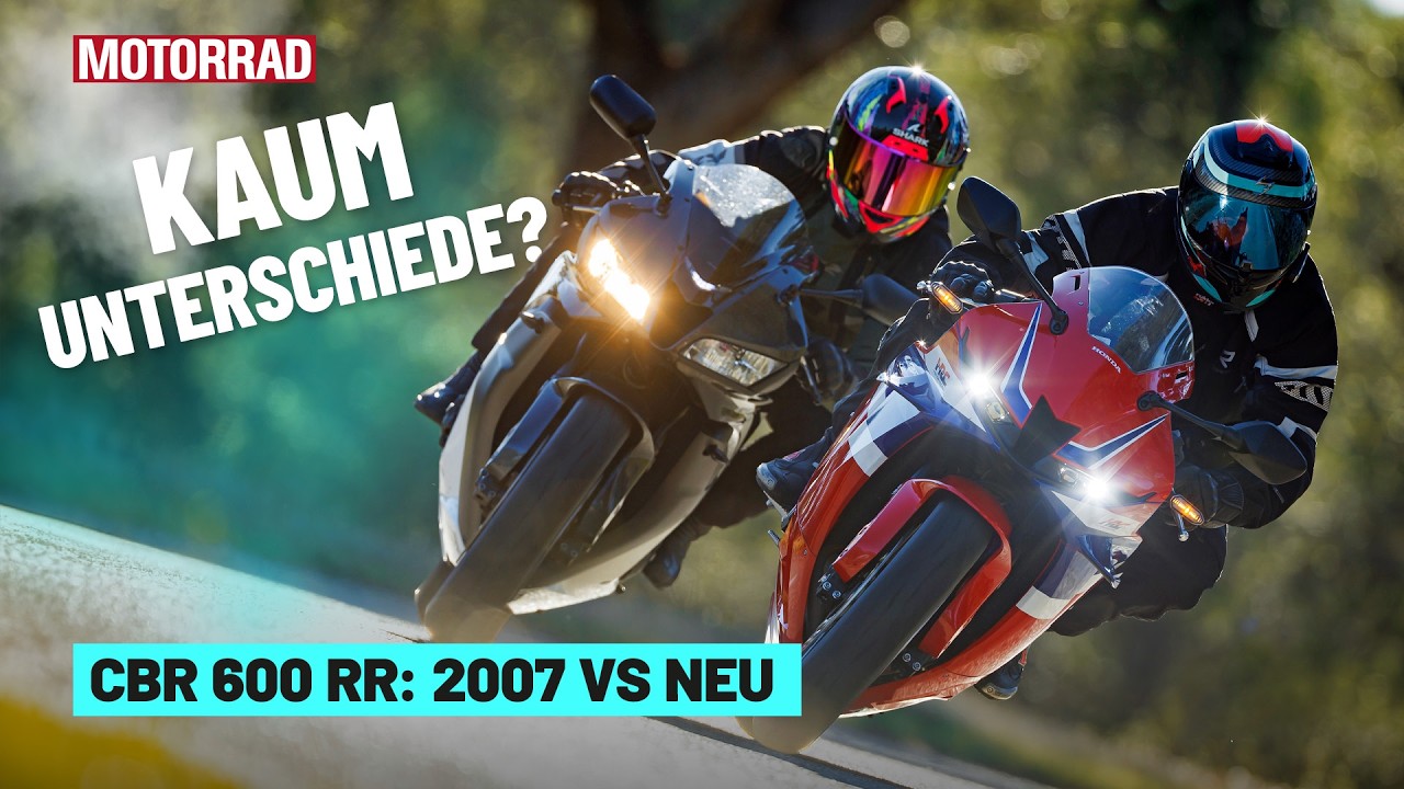 Honda CBR600RR: 2007 (PC40) vs. neu – was bringt die Entwicklung in knapp 20 Jahren?