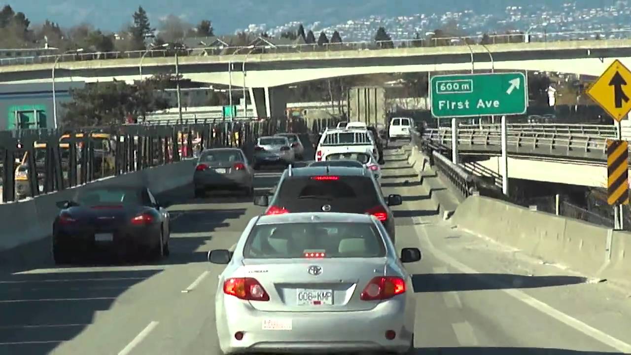 Seattle-to-Vancouver BC Greyhound bus-ride (Video 2 of 2: Canadian side) 2011-02-25