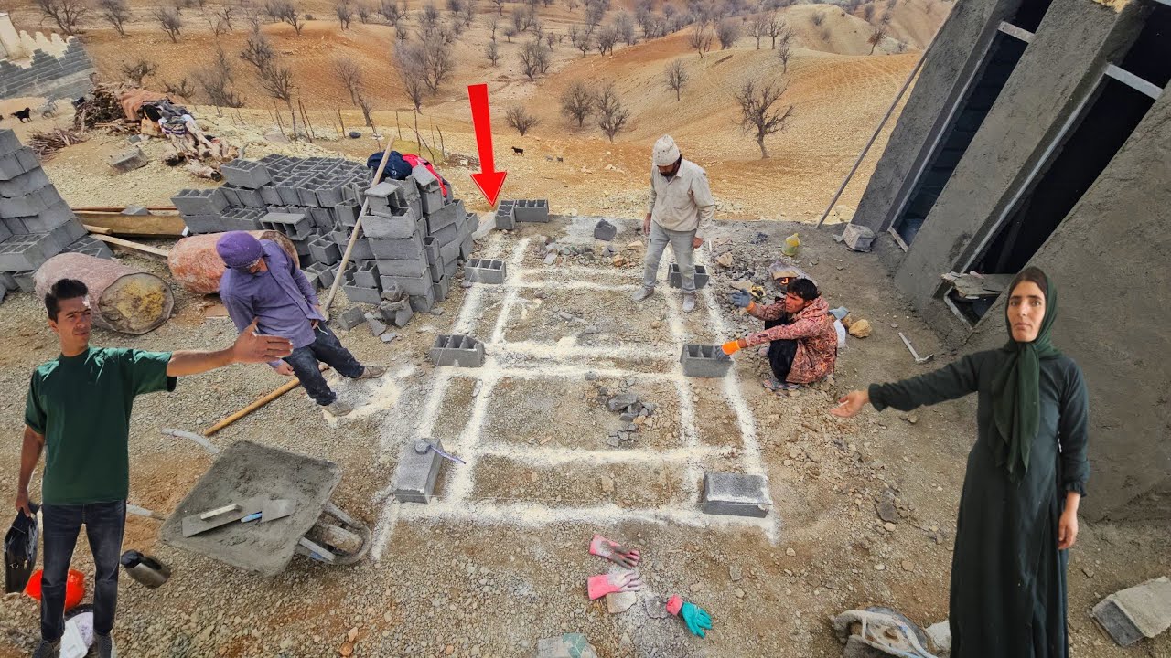 The difficult life of Hassan and Zuleikha and their efforts to build the arduous huts in the village