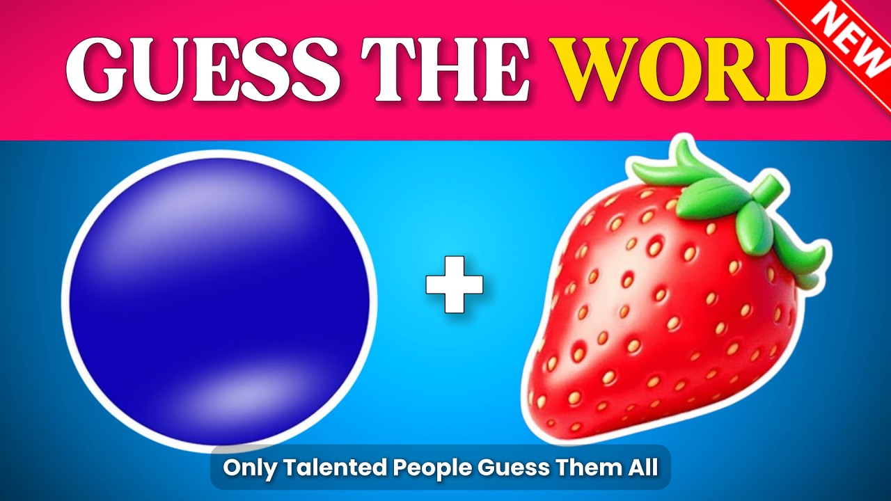Can You Guess the WORD by Emojis? 🤔 Only 1% Get Them All Right! | Emoji Quiz Challenge