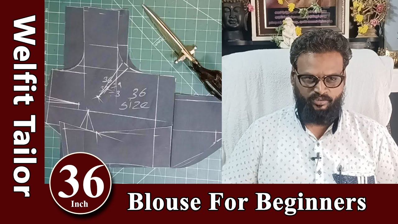 36 inch Blouse Cutting for Beginners | Welfit Tailor