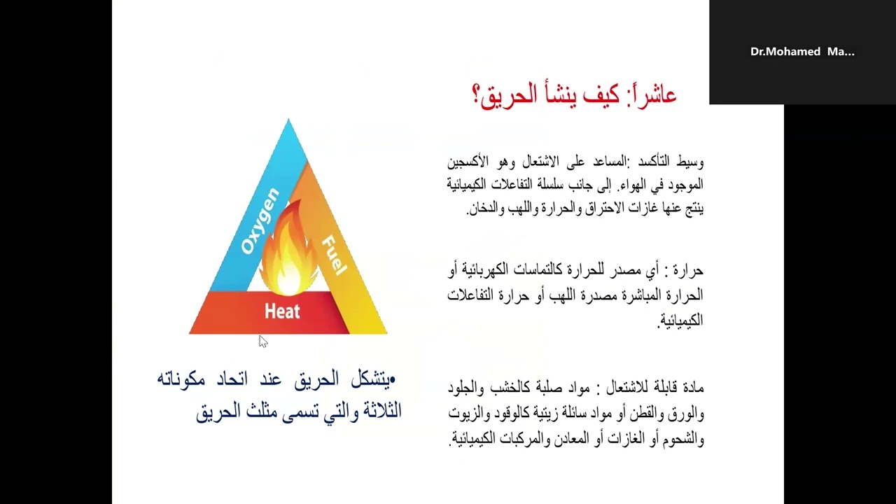 🔥 كيف يبدأ الحريق؟ وإزاي نطفيه؟ تعرّف على مثلث الحريق وأنواع الطفايات بأسلوب احترافي!