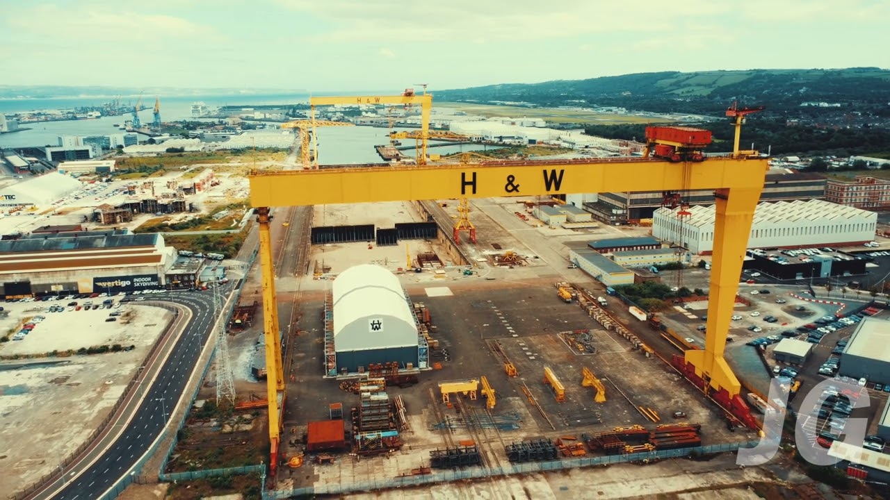 Titanic Quarter, Belfast in 4k Aerial Drone Video by Joel , DJI Mini 2