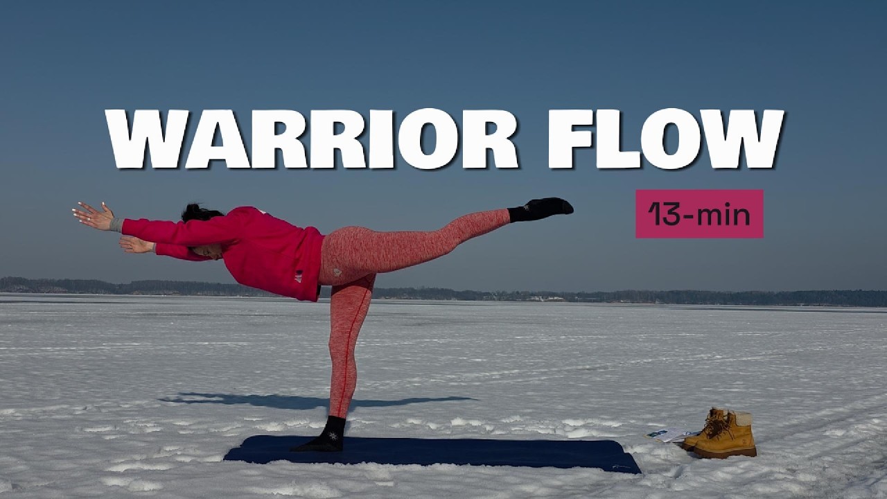 13-Min Warrior Flow | Warrior I, II & III Full Body Strength & Balance