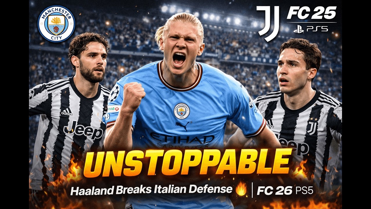 Haaland Breaks Italian Defense 🔥 | FC 26 PS5 Man City vs Juventus
