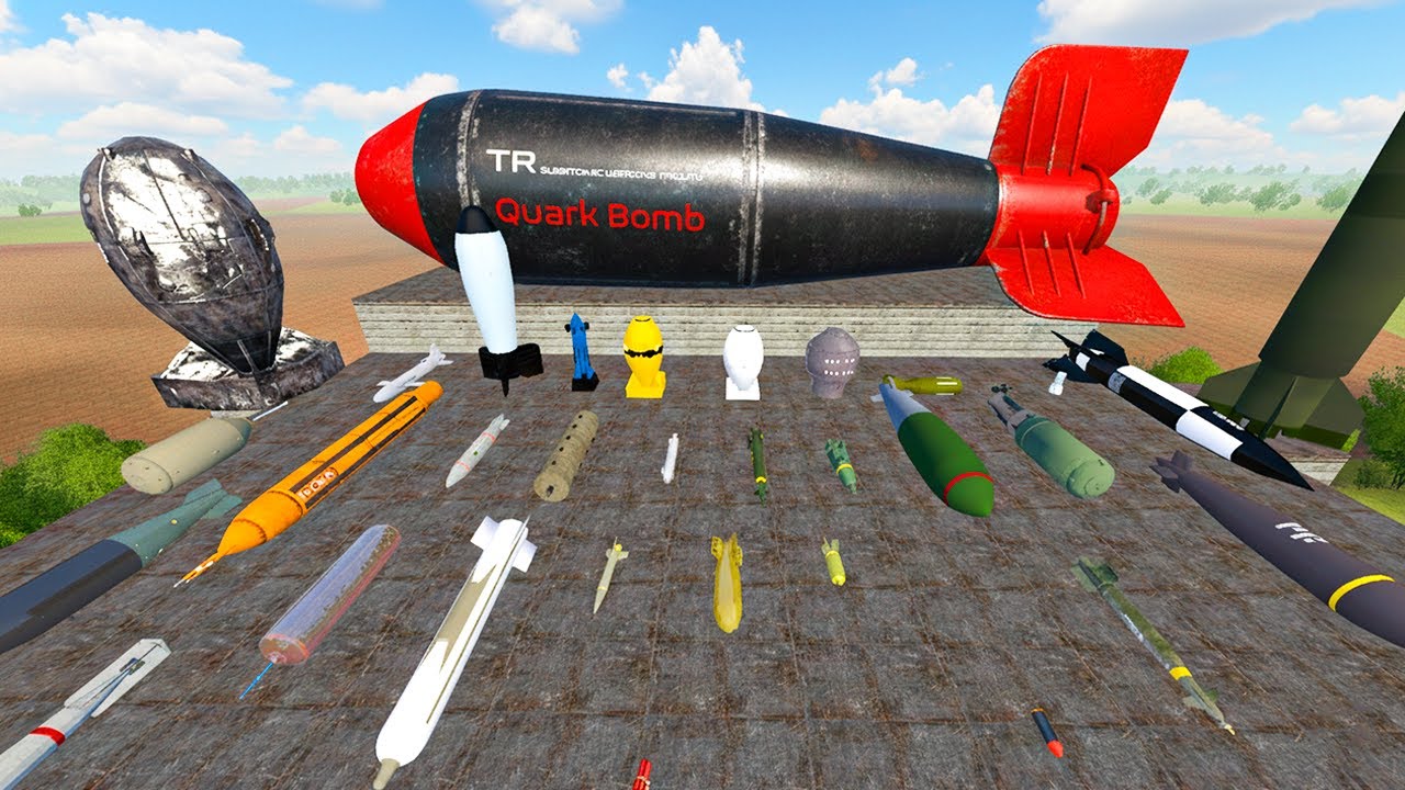 Testing Every NUCLEAR Bomb in a Farmland | GMod