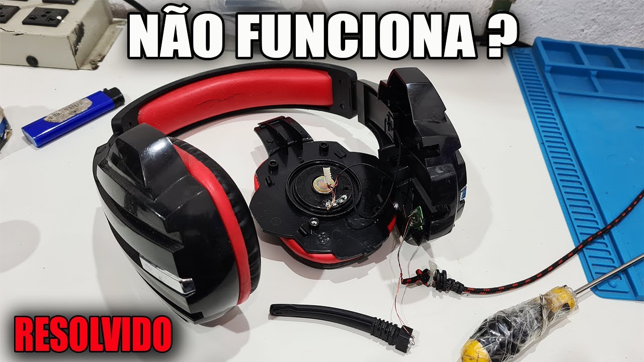 COMO CONSERTAR UM HEADSET, MICROFONE , SO FUNCIONA UM LADO RESOLVIDO