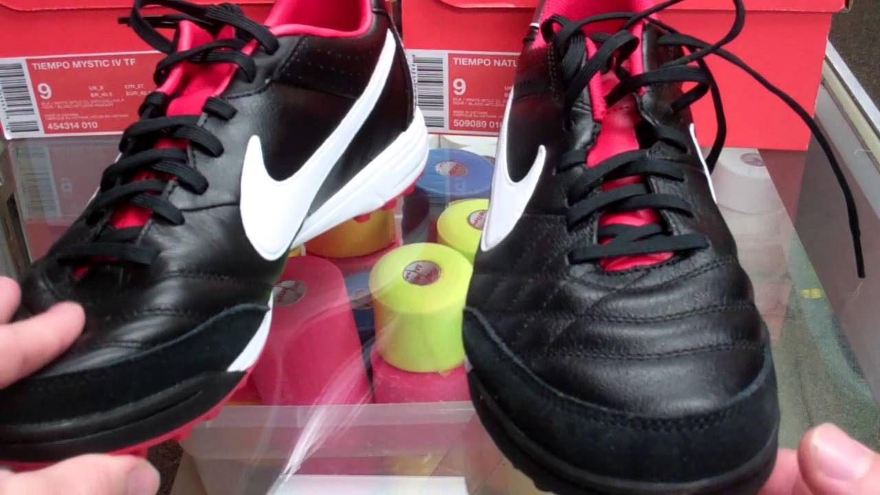 Nike Tiempo Mystic IV TF vs Nike Tiempo Natural IV TF Comparison