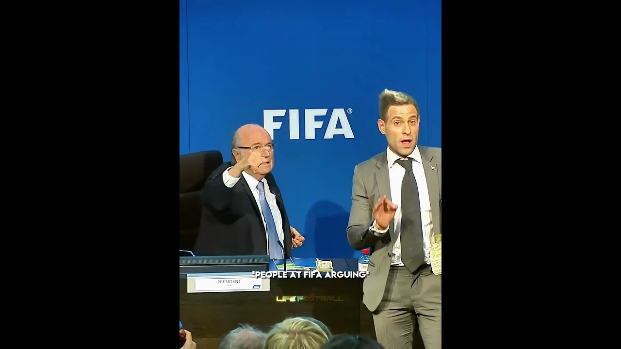 Comedian Throws Money At FIFA's President😔💔 #shorts #football #soccer