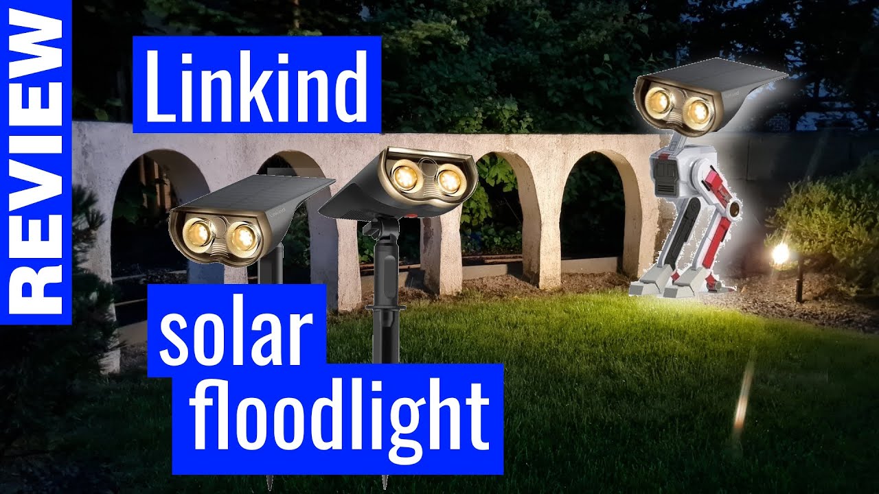 Linkind solar lights: 800lm brightness in the garden up-to 6 hours