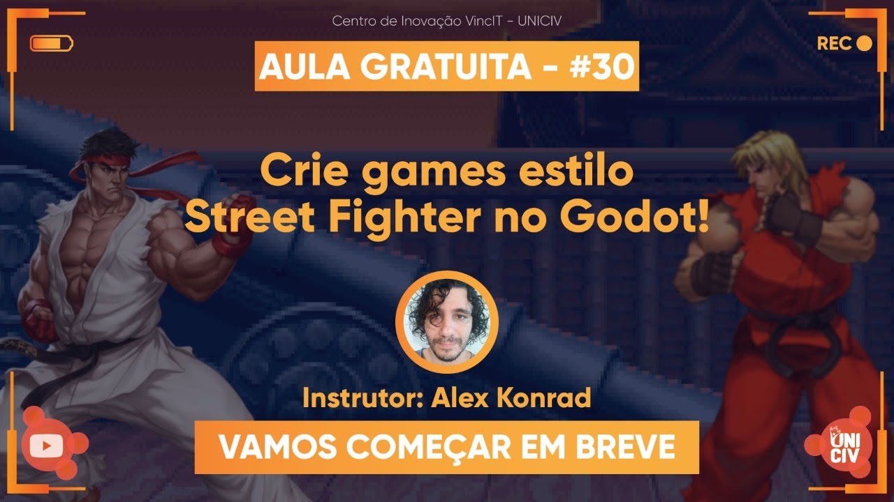 Crie games estilo Street Fighter no Godot! - Alex Konrad (Hadou Tv)