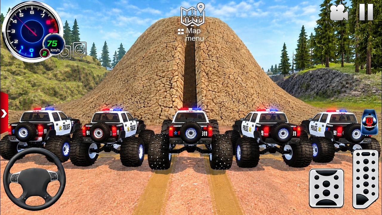 Offroad Outlaws: Police Monster Truck 4x4 Mud Bogging Challenge