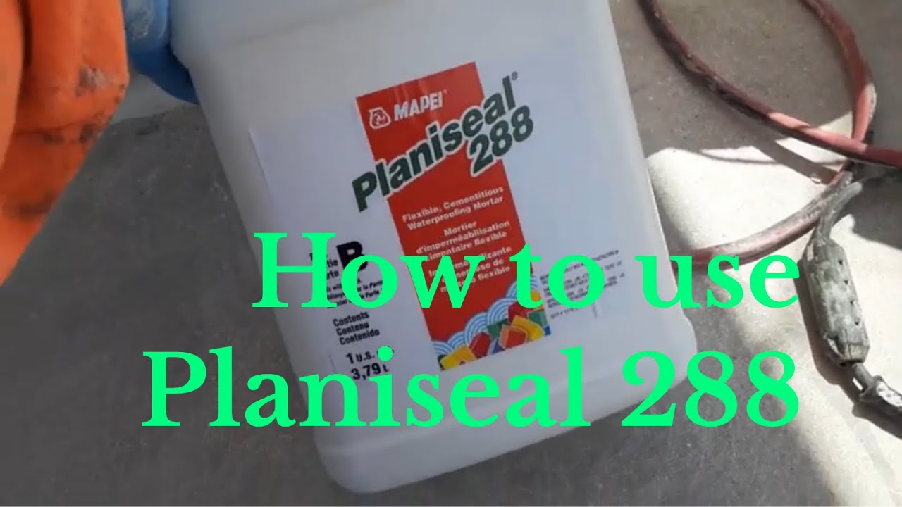 how to use PLANISEAL  288 WATERPROOF ON BALCONY