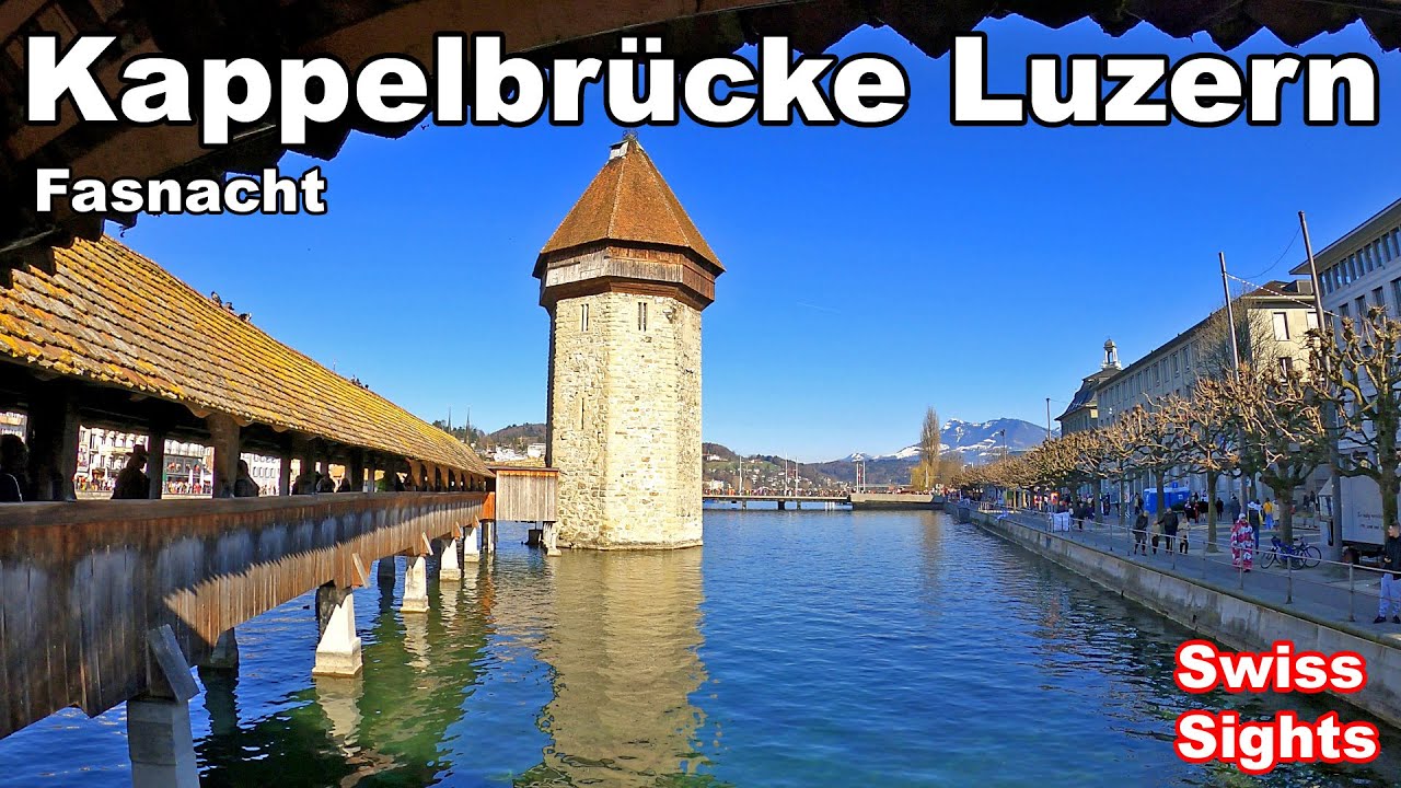 Kapellbr&uuml;cke Luzern Fasnacht, Chapel Bridge Lucerne Carnival
