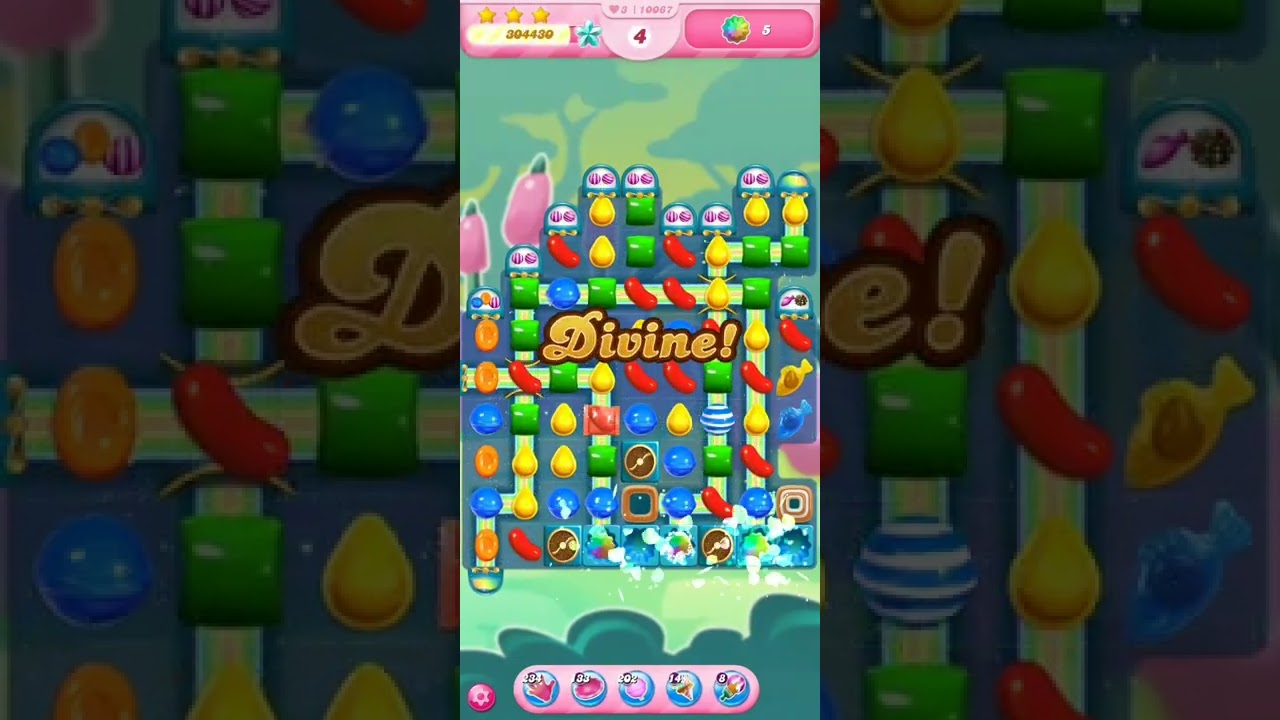Candy Crush Saga Level #10067. Sugar stars. No boosters.