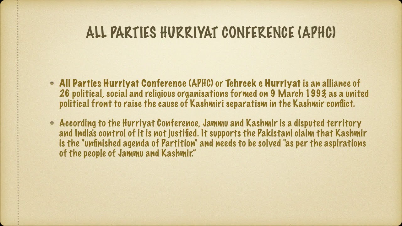 HURRIYAT CONFERENCE