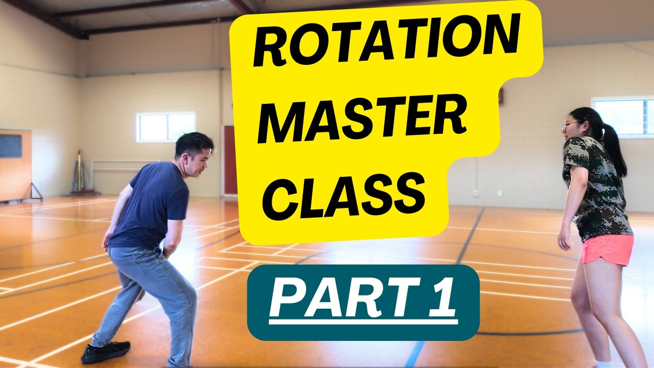 MASTER Badminton Rotation In MINUTES For ABSOLUTE BEGINNERS  - Part 1
