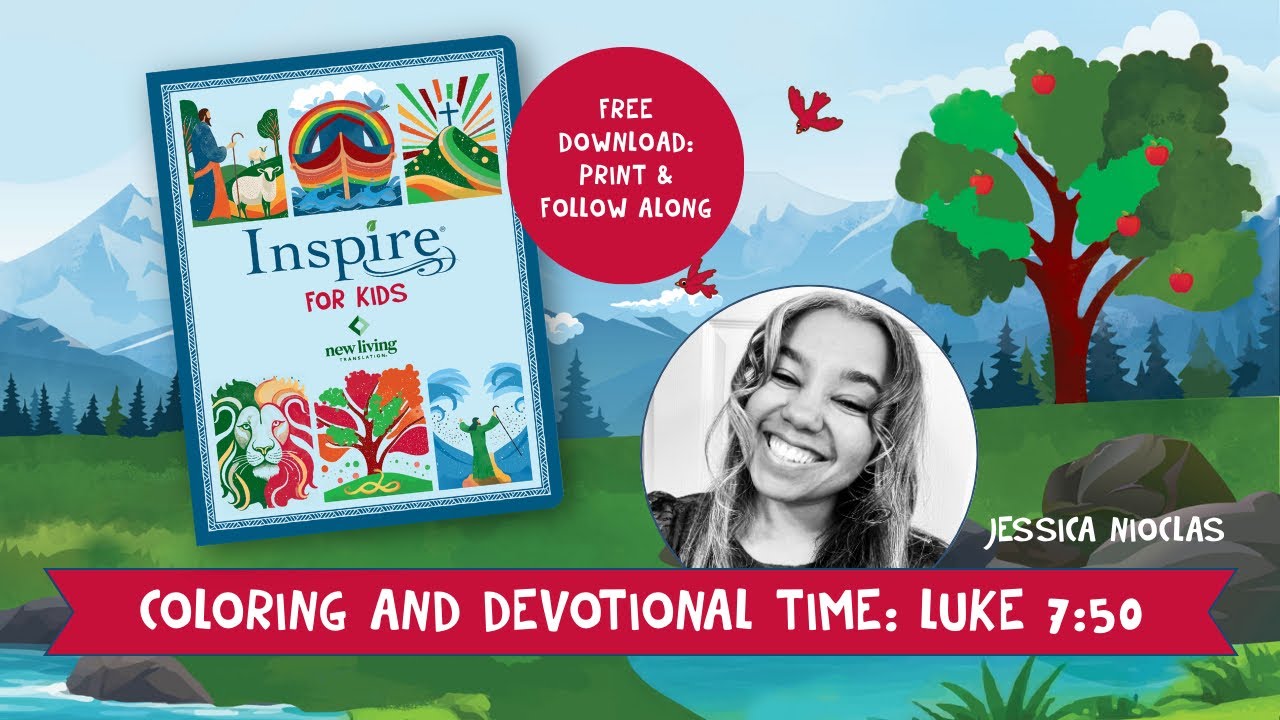 Journaling in the New Inspire Bible for Kids | Coloring and Devotional Time 