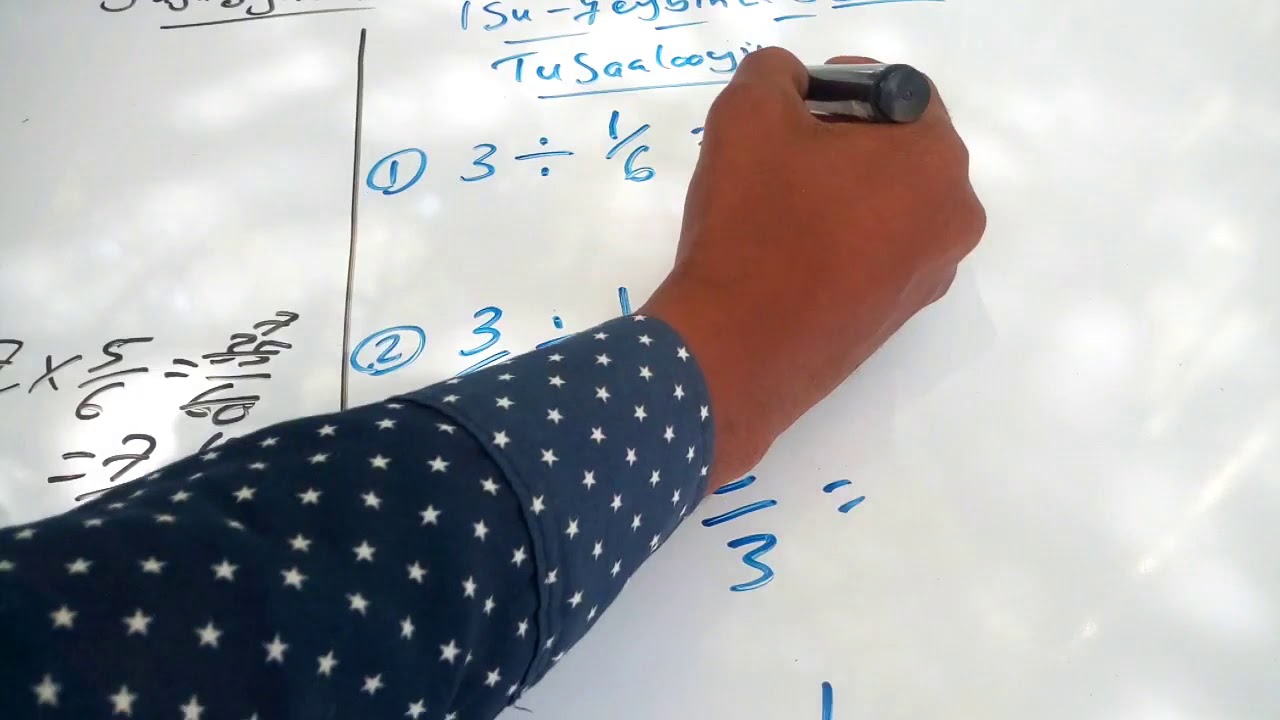 isku dhufasho iyo isu qeybin jajabyada cashaka 4aad